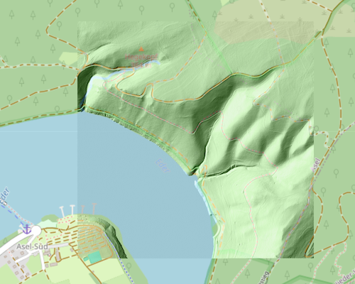 Schummerung im Mischmodus 'Helligkeit (luminosity)'.